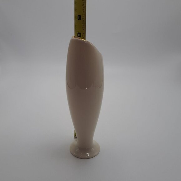 Lenox Cream Porcelain Vase With Gold Trim - Picture 5 of 8